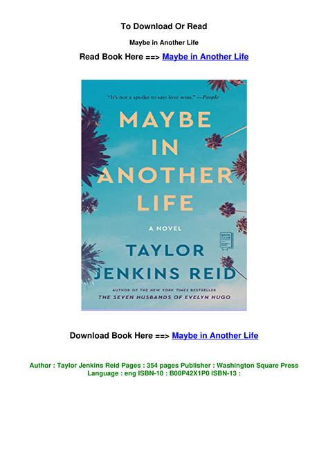 Download epub Maybe in Another Life by Taylor Jenkins Reid.pdf | DocDroid
