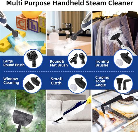 Steam Mop - 10-in-1 Floor Steamer Detachable MultiPurpose Handheld Ste ...