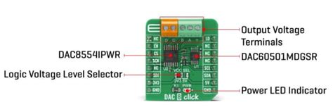 DAC 8 Click - Mikroe | Mouser