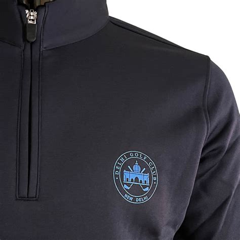 Delhi Golf Club @ Fleece Jumper Navy Men -chest logo – Bigfanz