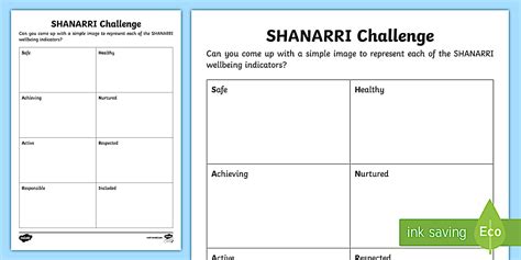 SHANARRI Challenge Activity (teacher made) - Twinkl