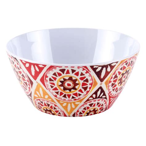 Warm Paisley Melamine Salad Bowl | At Home