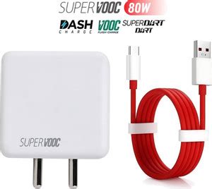 V A VALAK 80 W SuperVOOC 6 A Wall Charger for Mobile with Detachable ...
