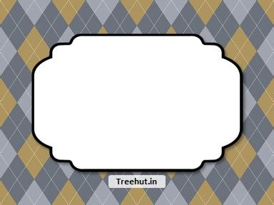 Argyle Free Printable Labels, 3x4 inch Name Tag