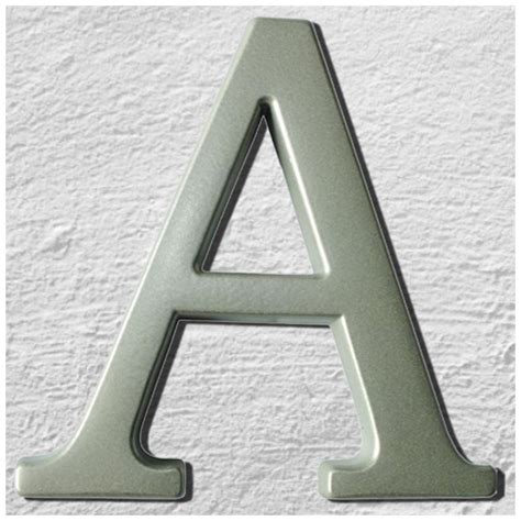 Hausnummer Gold Aluminiumguss 3D Design SIlber ALLE ZAHLEN 200mm in ...