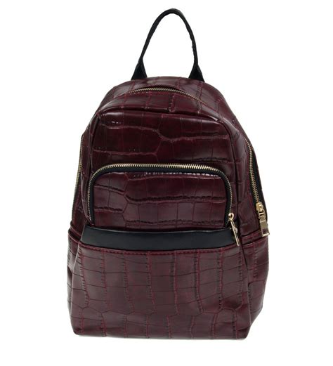 Artisan Crafted Textured Leather Look Handbag Backpack/College Bag ...
