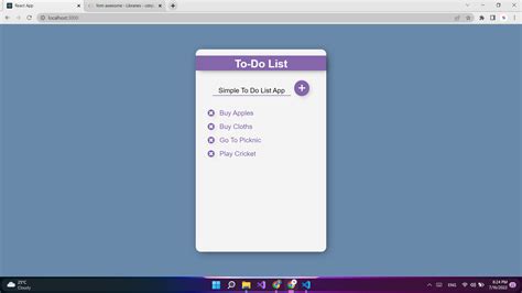 To Do List App Code 的图像结果