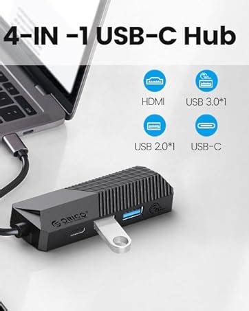 ORICO Hub USB 3.0 4 Ports Aluminium avec Câble 150CM