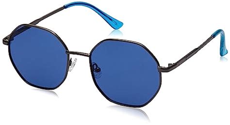 Fastrack UV Protected Rectangular Sunglasses (M274BL1V|53|Blue ...