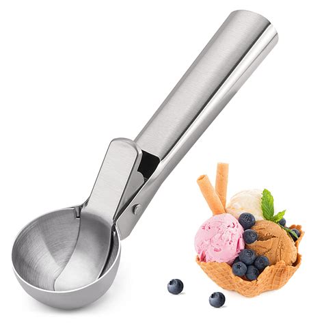 Ice Cream Scoop Stainless Steel Ice Cream Scooper Metal Ice Cream ...