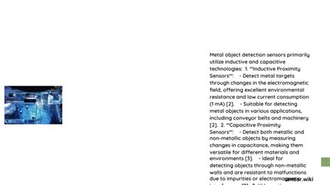 Comprehensive Guide to Metal Object Detection Sensor: Advanced Technologies and Performance ...