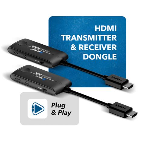 Wireless HDMI Extender Transmitter & Receiver Up to 4K@60Hz - Upto 60 ...