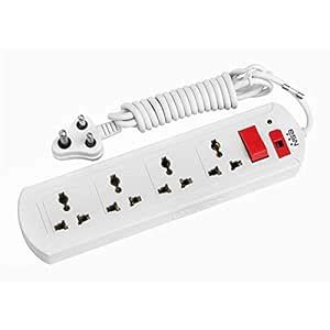 ESN 999 Multi Purpose 4 Socket Power Strip with Surge Protector ...