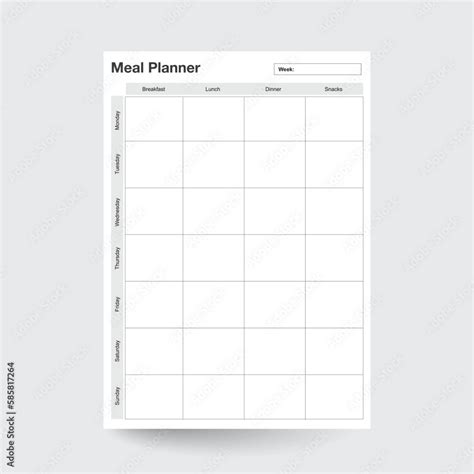 Weekly Menu Planner 的图像结果