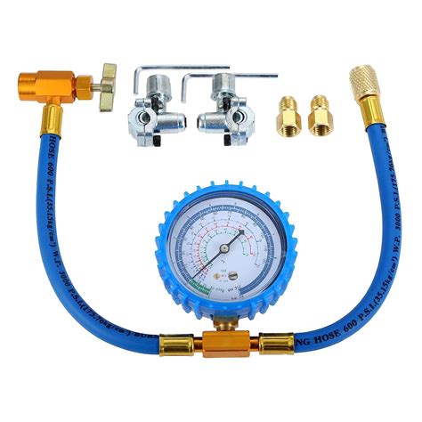 gohantee R134A Refrigerant Charging Hose Kit - with BPV31 Bullet ...