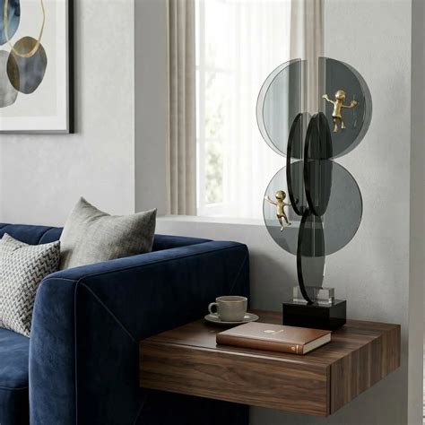 Orbit Climb Glass Showpiece – ZINARCH INDIA