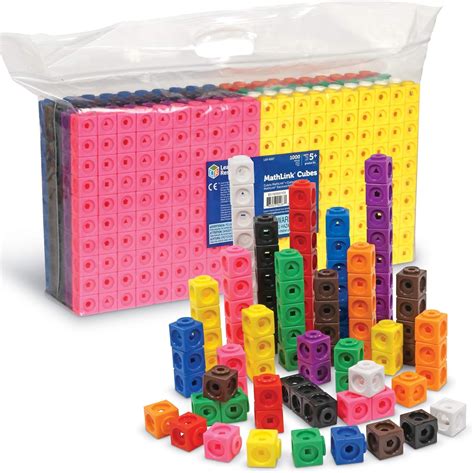 Learning Resources Mathlink Cubes Set of 1000: Amazon.co.uk: Office ...