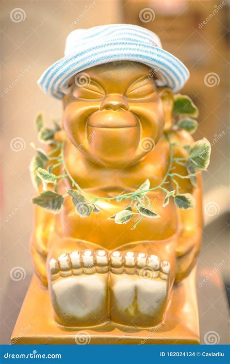 Billiken At Shinsekai, Osaka. The Famous Billiken Statue Outside The ...
