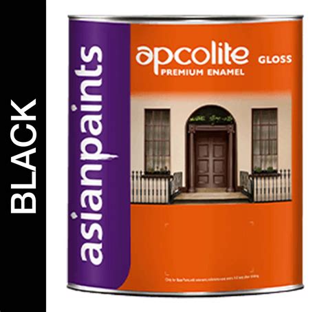 Asian Paints Apcolite Premium Gloss Enamel - Black – Badari Hardware