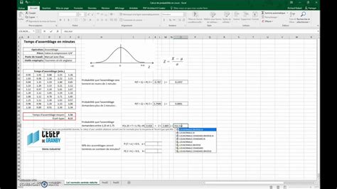 Image result for Comment Inserer La Formule De Probabilite Dans Execel