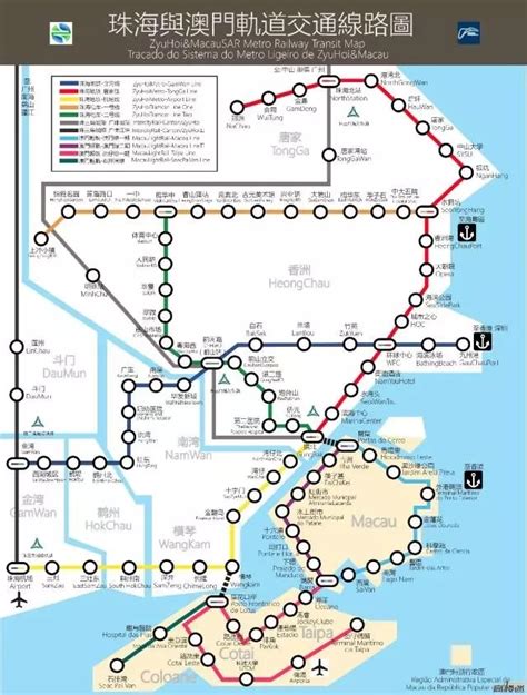 非官方:珠海地铁线路图曝光 附可能站点设计 ——凤凰网房产珠海
