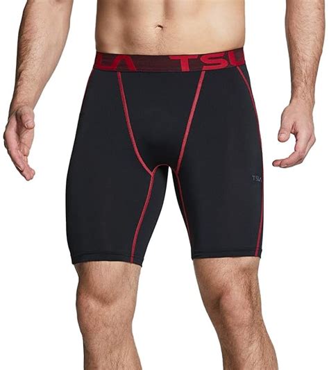 TSLA Men's Athletic Compression Shorts, Sports Performance Active Cool ...