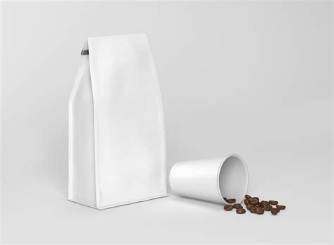 Paper Coffee Bag Free Mockup | Free Mockup World