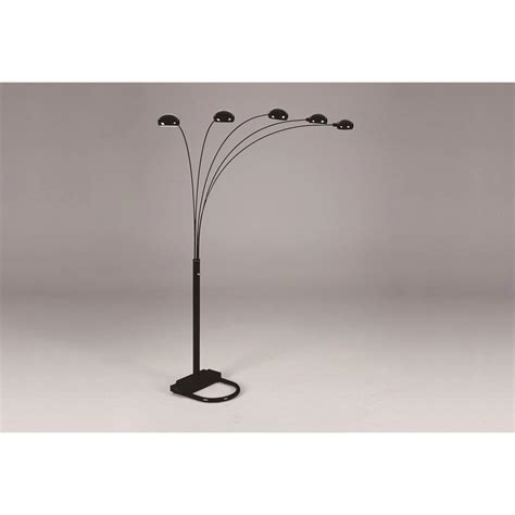 Crown Mark Lamps 4888B-BK Peacock Floor Lamp | Royal Furniture | Lamp ...