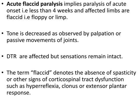 Flaccid Paralysis Vs Spastic