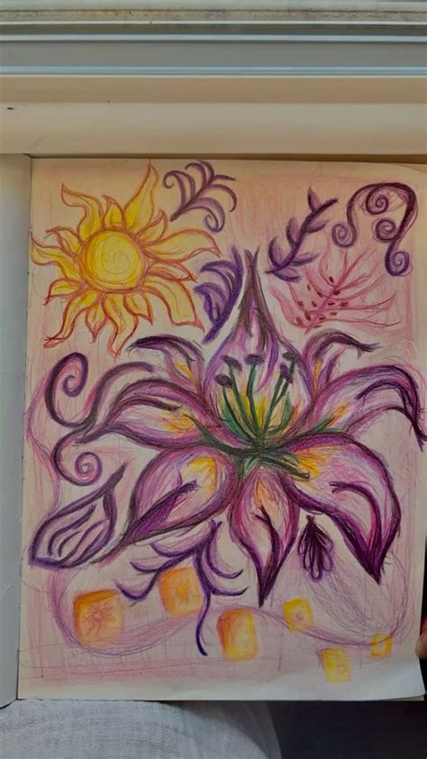 Tangled Flower Sketch