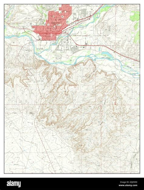 Map of farmington new mexico Cut Out Stock Images & Pictures - Alamy