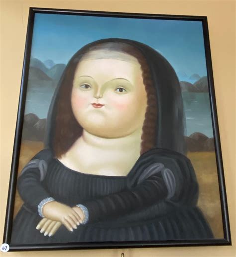 Modern Mona Lisa Replica Painting, unsigned | EstateSales.org