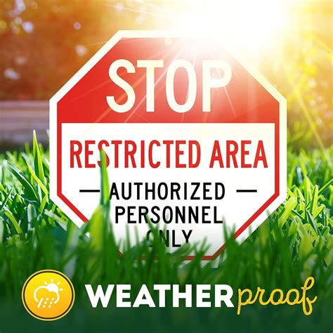 MySignCenter Stop Restricted Area Authorized Person Only Sign, India | Ubuy