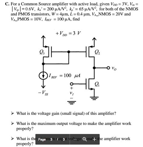 Common-Source Amplifier at Jessica Zelman blog
