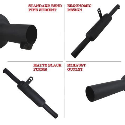 AllExtreme TBSL047B Indori Model Exhaust Silencer for BS3 and BS4 Model ...