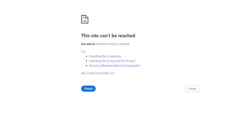 KTU Website Server Down, Frustrating Students (https://ktu.edu.in error ...