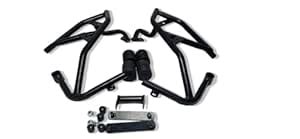 Yama R15 v4 Motorcycle Crash Guard with ABS Sliders, Black Metal Frame ...