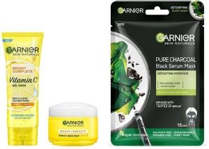 GARNIER SKIN NATURALS BRIGHT COMPLETE PURE CHARCOAL SERUM SHEET MASK ...