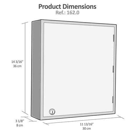 Acrimet Key Cabinet Organizer 48 Positions with Lock (Wall Mount) (48 ...