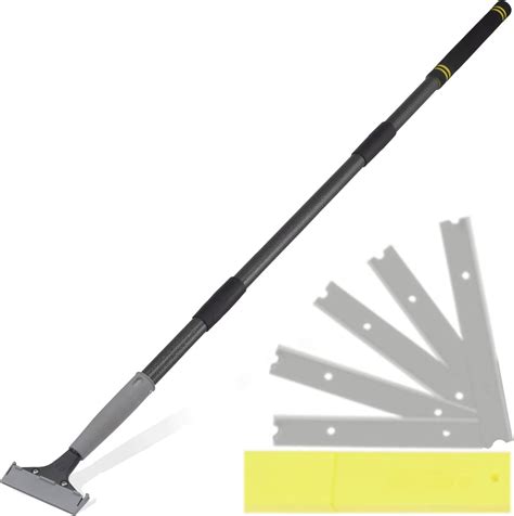 Floor Scraper Long Handle, Heavy duty floor scraper tool 16-47" made of ...