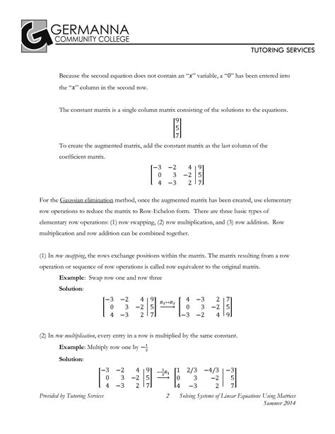Image result for Solving Systems of Equations Using Matrices