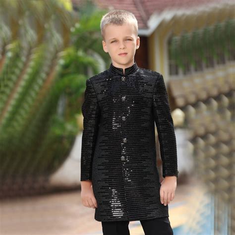 Buy Black Boys Sherwani – Mumkins