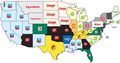 Most Popular Gas Station by State 2024