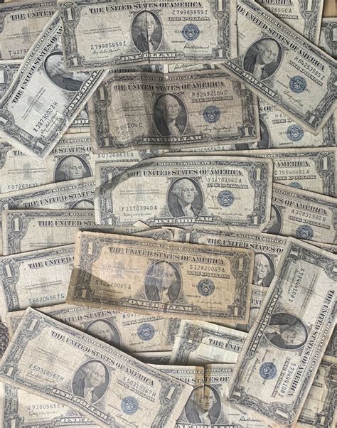 1935-1957 *LUCKY* $1 SILVER CERTIFICATE RARE BLUE ONE DOLLAR BILL LOT ...