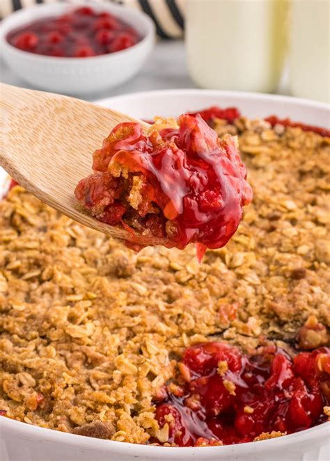 Easy Cherry Crumble Recipe (with Canned Cherries)