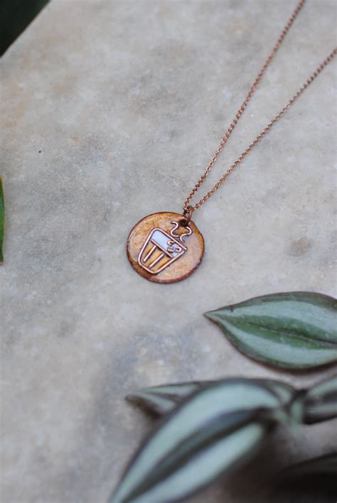 Handcrafted Chai/Paani Yellow/Bronze Pendant – ekibeki