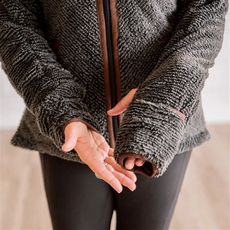 Stripe Fleece Zip-Up Jacket – heimmade