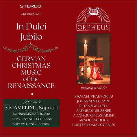 In Dulci Jubilo: German Christmas Music of the Renaissance | Listen Now