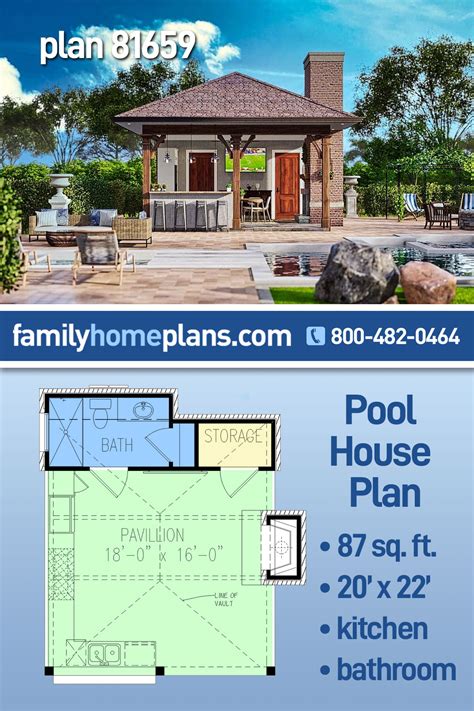 Pool Building Plans New Pool House Plans For Your Outdoor Oasis