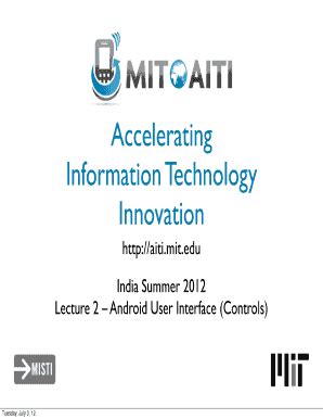 Fillable Online Lecture 2 Android User Interface (Controls) Fax Email ...